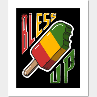 Bless Up, Cool Jamaican Reggae Music Ice cream Posters and Art